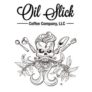 Oil Slick Coffee Company logo.